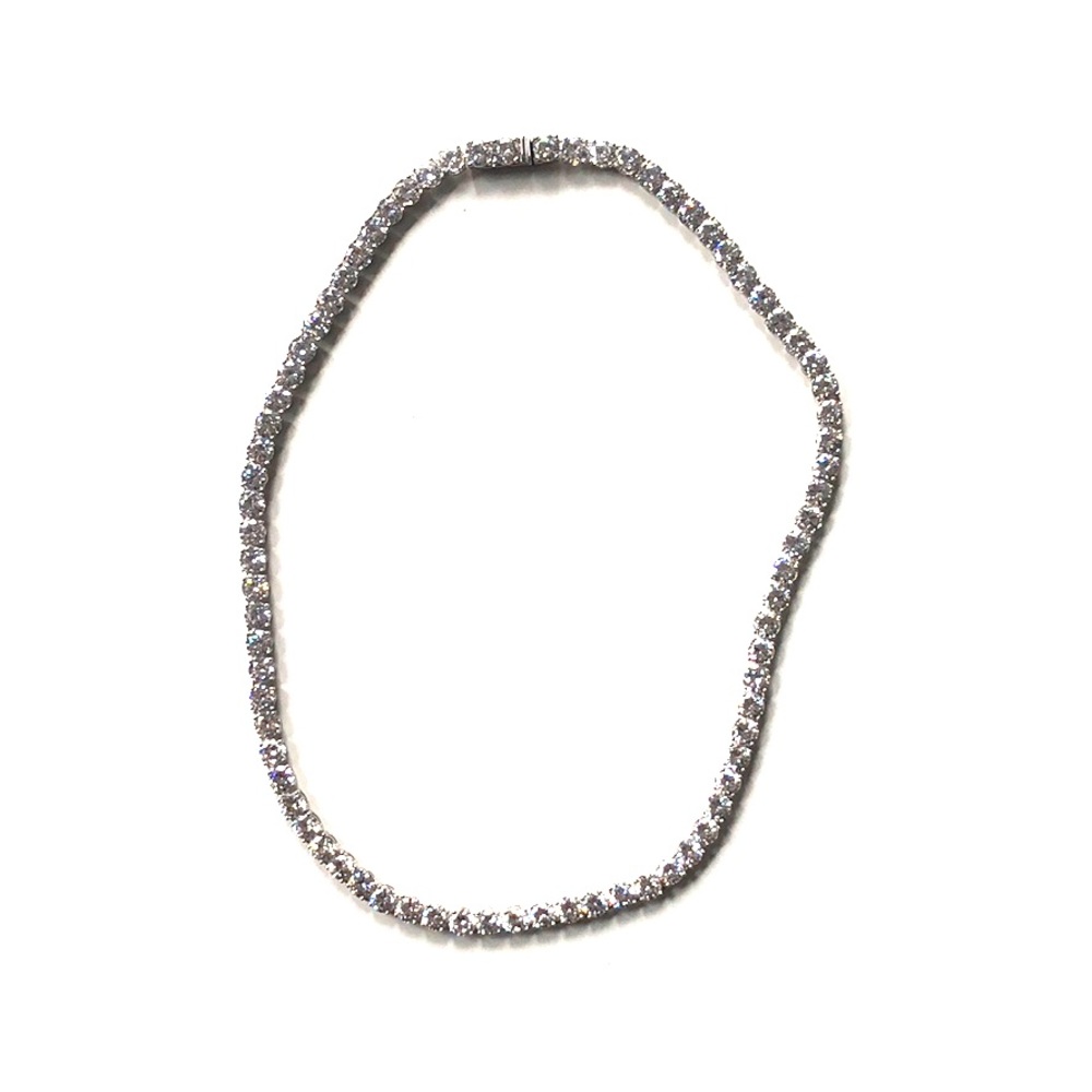 CZ tennis necklace